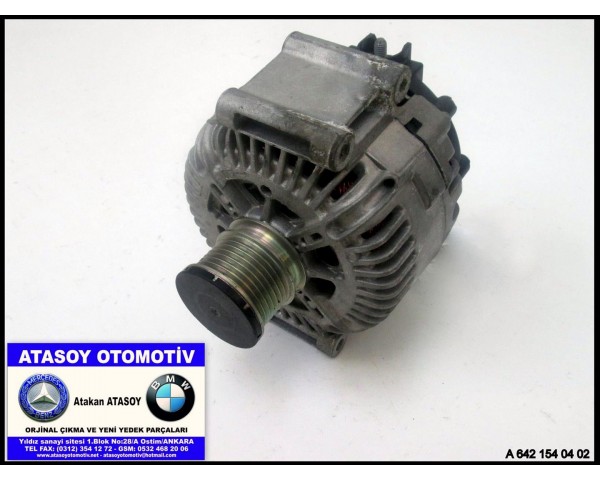 MERCEDES W164 ML320CDI DİNAMO 6421540402 6421540202 0009062700 , 6421540502 6421540302 A6421540402 A6421540202 A0009062700 A6421540502 VALEO 2543289C TG17C030 FG18S056 2608993B TG17C032 2543290A